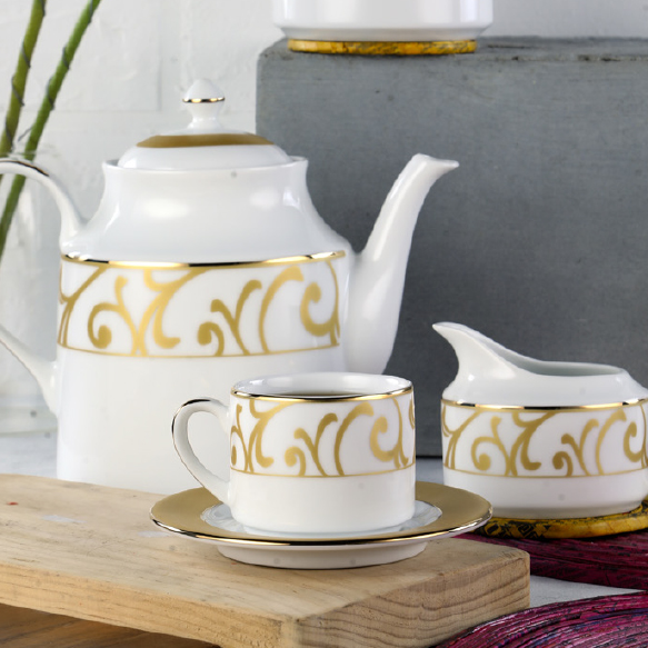 Dankotuwa | Gold Mix 17 Pcs Tea Set
