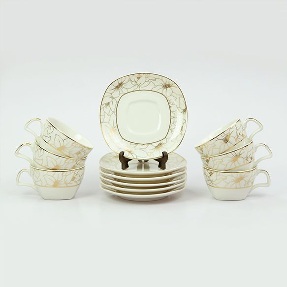 Dankotuwa | Aniella Gold 12 Pieces Tea Set