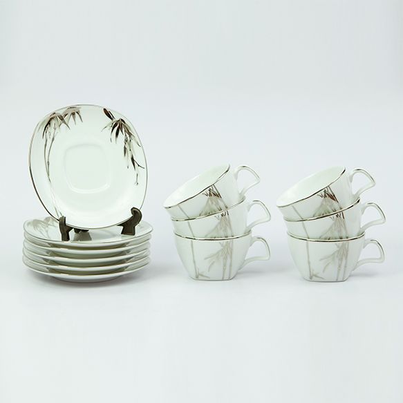 Dankotuwa | Bamboo Silver 12 Pieces Tea Set