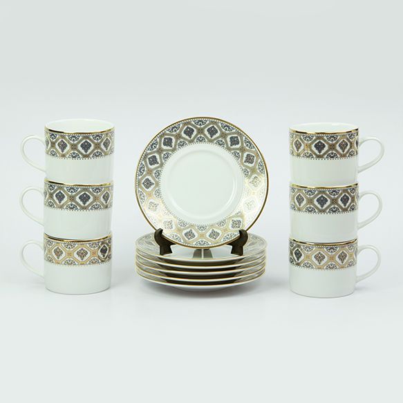 Dankotuwa | Doris Grey 12 Pieces Tea Set