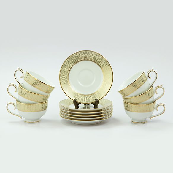 Dankotuwa | Jewel Cream 12 Pieces Tea Set