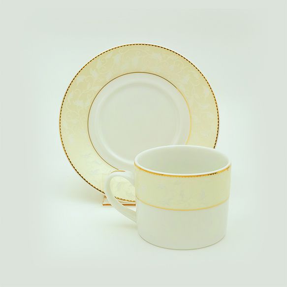 Dankotuwa | Winter Wind Ivory Tea Cup & Saucer