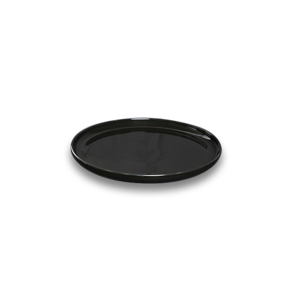 Dankotuwa | Black Glaze Bread & Butter Plate - 13412