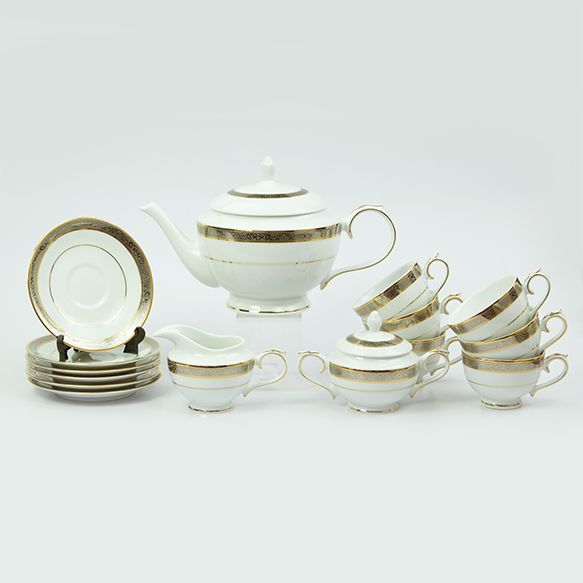 Dankotuwa | Golden Platinum 17 Pieces Tea Set