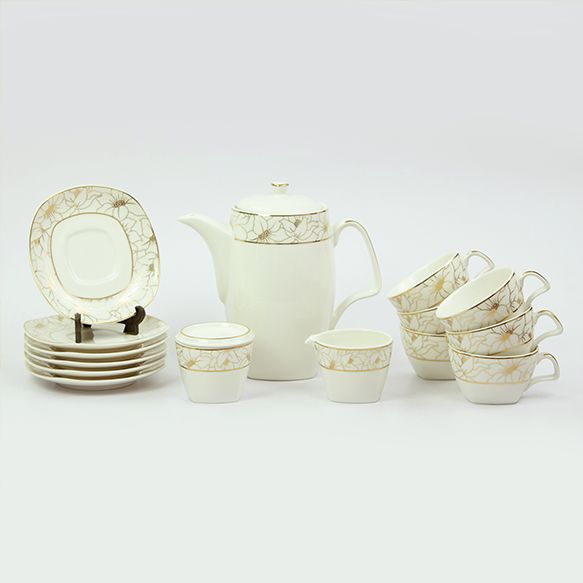 Dankotuwa | Aniella Gold 17 Pieces Tea Set