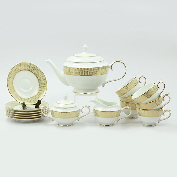 Dankotuwa | Jewel Cream 17 Pieces Tea Set