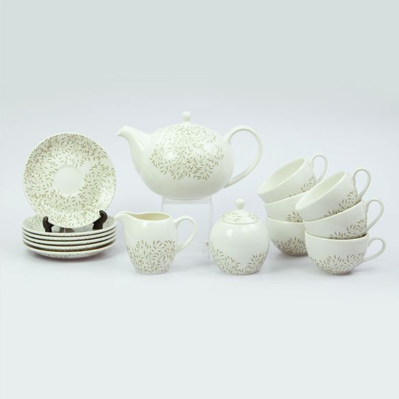 Dankotuwa | Green Leaf 17 Pieces Tea Set