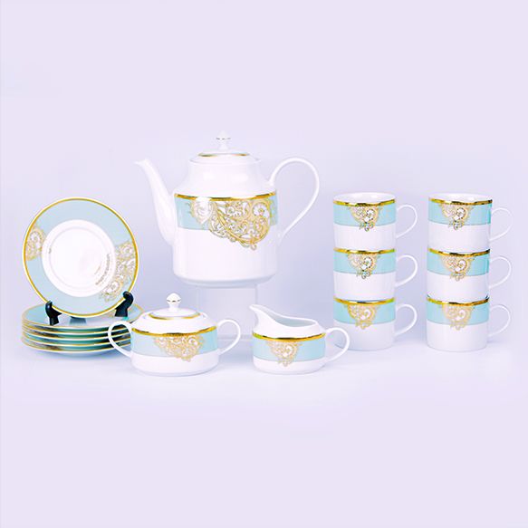 Dankotuwa | Esmeralda Green 17 Pieces Tea Set