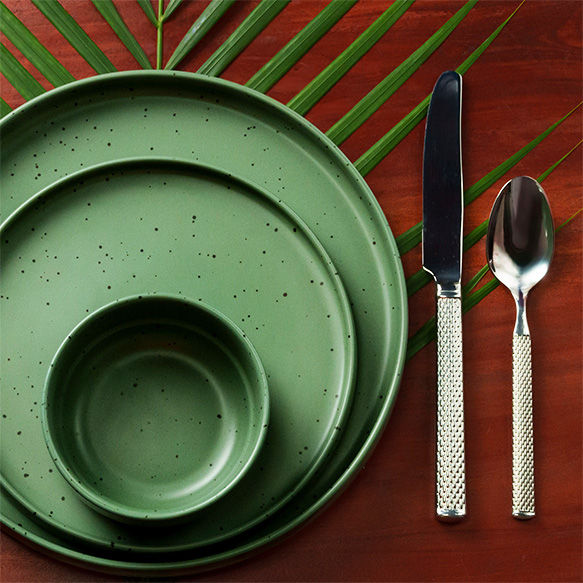 Dankotuwa | Forest Green  21 Pcs Dinner Set