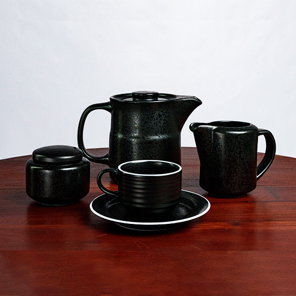 Dankotuwa | Pearl Black 17 Pcs Tea Set