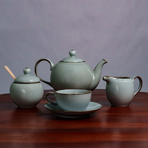 Dankotuwa | Silk Grey 17 Pcs Tea Set