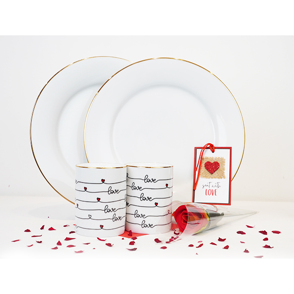 Dankotuwa | Gold Love 4 Pieces Valentine Set