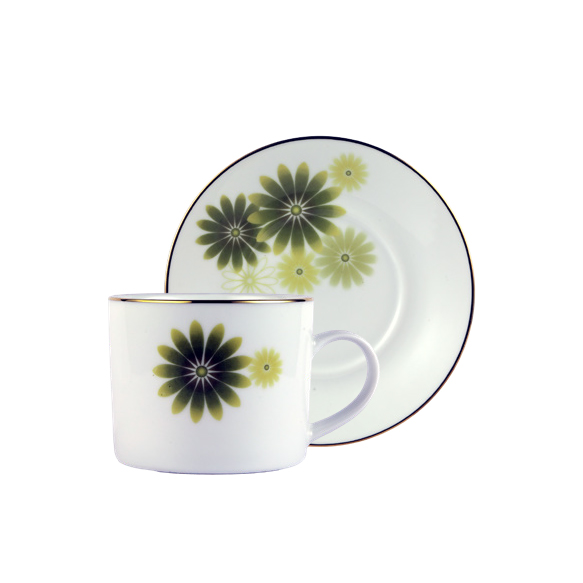Dankotuwa | Green Flower 12 Pcs Tea Set
