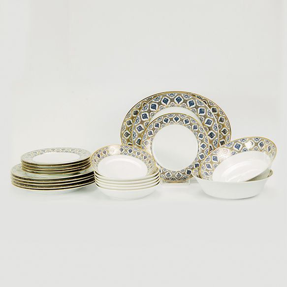 Dankotuwa | Doris Grey 21 Pieces Dinner Set