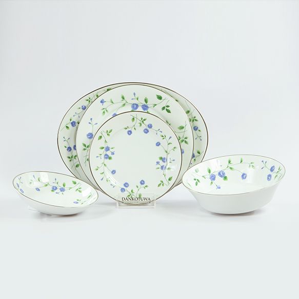 Dankotuwa | Blue Rose 21 Pieces Dinner Set