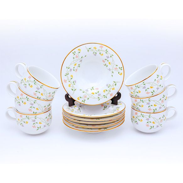 Dankotuwa | Floral Vines 12 Pieces Tea Set