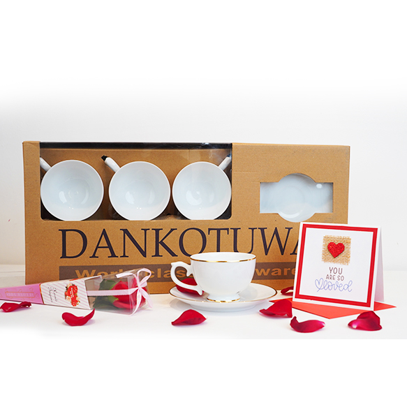 Dankotuwa | Valentine Special 12 Pieces Tea Set - Cherry Gold