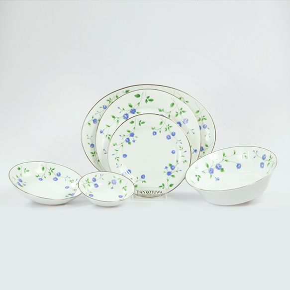 Dankotuwa | Blue Rose 35 Pieces Dinner Set