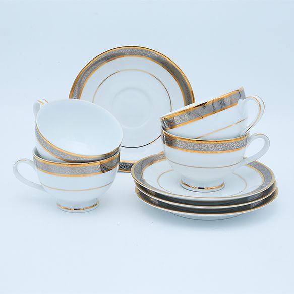 Dankotuwa | Golden Platinum 12 Pieces Tea Set