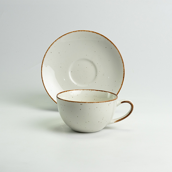 Dankotuwa | Leather Brown 12 Pcs Tea Set