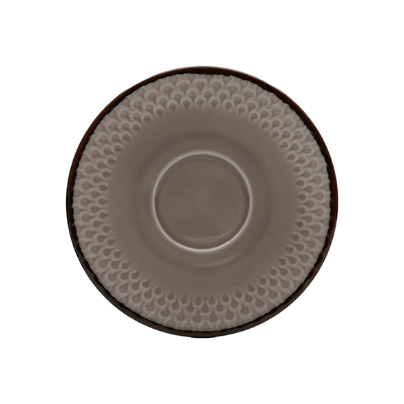 Dankotuwa | Water Drop Light Gray With Iron Edge 12 Pcs Tea Set
