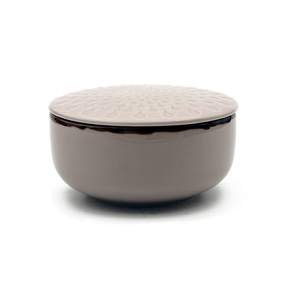 Dankotuwa | Water Drop Light Gray With Iron Edge Sugar Bowl