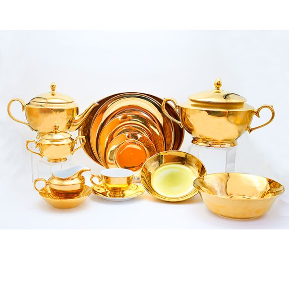 Dankotuwa | Fully Gold 93 Pieces Dinner Set