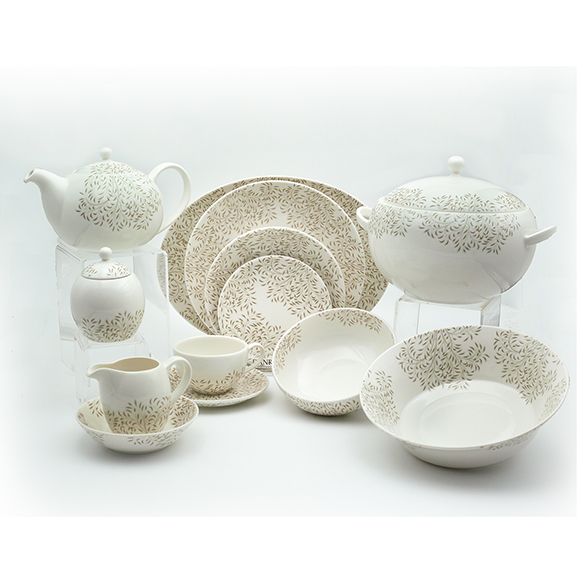 Dankotuwa | Green Leaf  93 Pieces Dinner Set