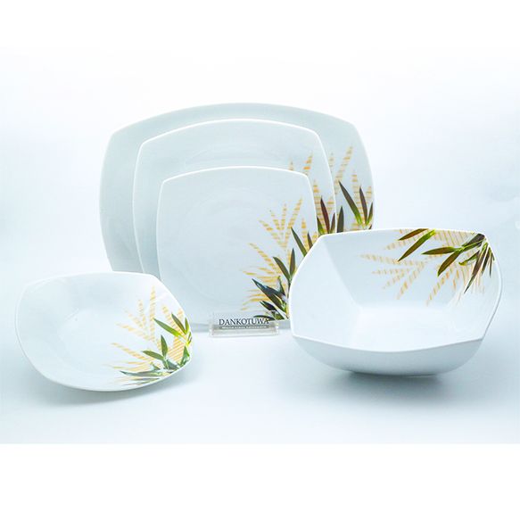 Dankotuwa | Bamboo Leaf 21 Pieces Dinner Set