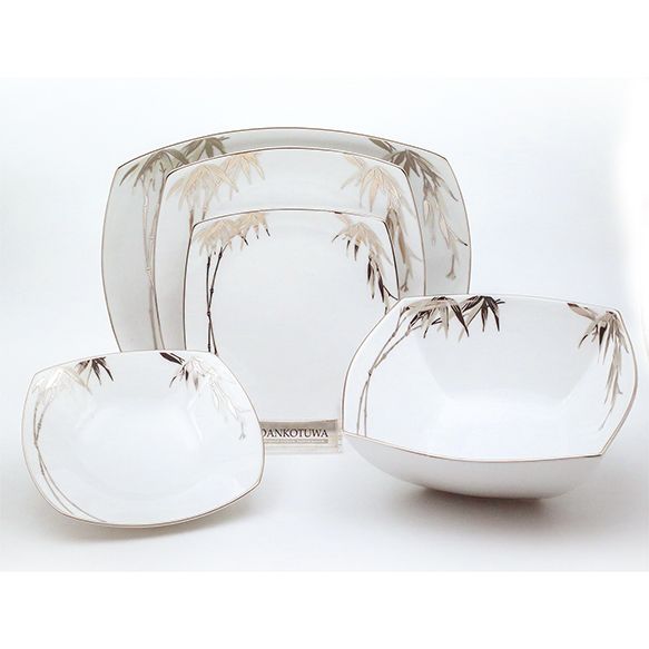 Dankotuwa | Bamboo Silver 21 Pieces Dinner Set