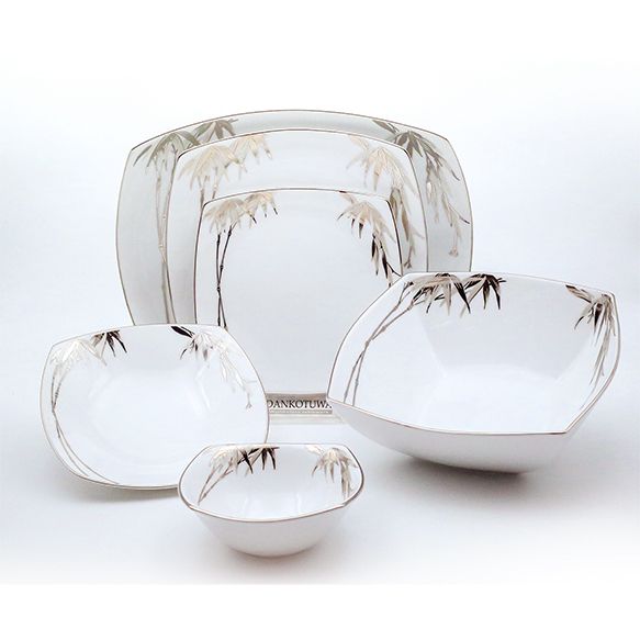 Dankotuwa | Bamboo Silver 35 Pieces Dinner Set