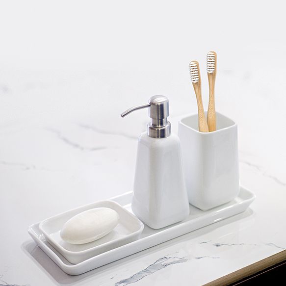 Dankotuwa | Ivory 4 Pcs Bathware Set & Sunflower Meadow Wall Art Set