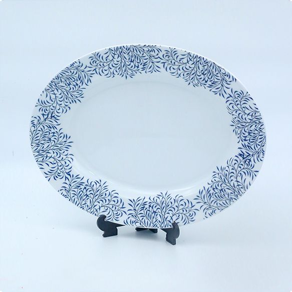 Dankotuwa | Blue Leaf 35 Pieces Dinner Set