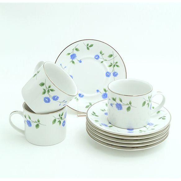 Dankotuwa | Blue Rose 12 Pieces Tea Set