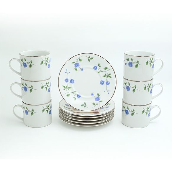 Dankotuwa | Blue Rose 12 Pieces Tea Set