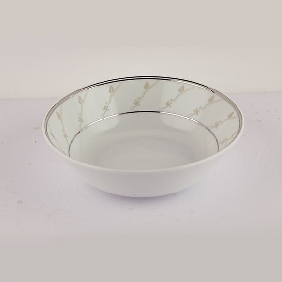 Dankotuwa | Grey Flower Cereal Bowl