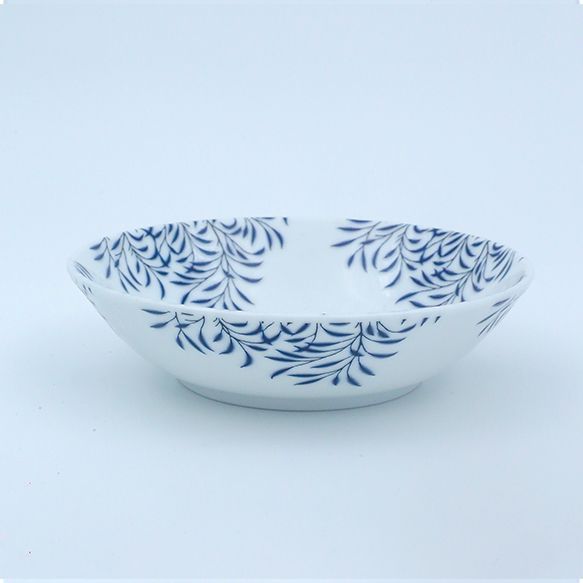 Dankotuwa | Blue Leaf Cereal Bowl