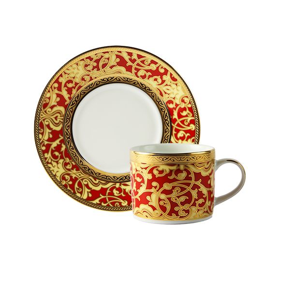 Dankotuwa | Nuptial Red Tea Cup & Saucer