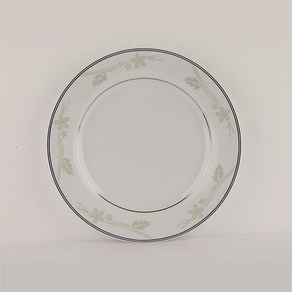 Dankotuwa | Grey Flower Dinner Plate