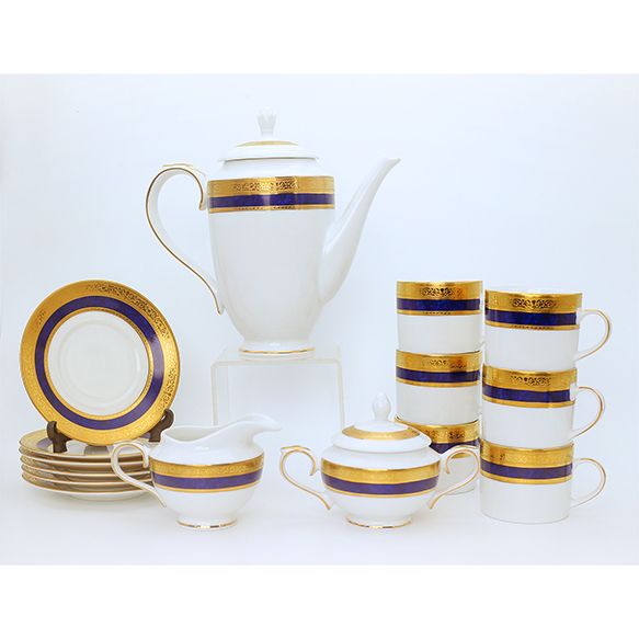 Dankotuwa | Empress Blue 17 Pieces Tea Set