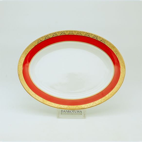 Dankotuwa | Nuptial Red Platter 14''