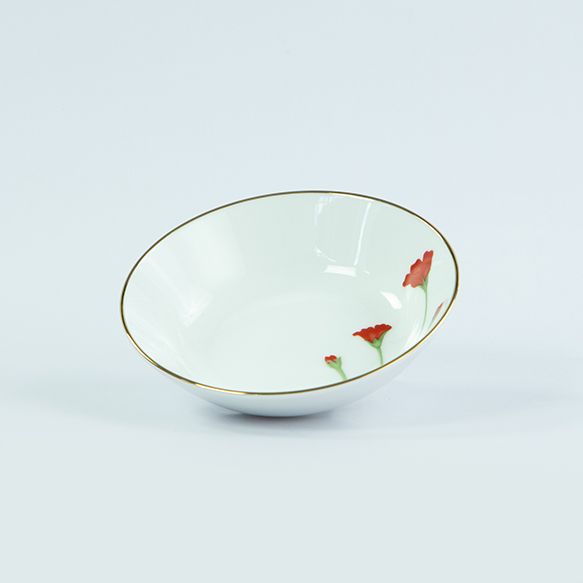 Dankotuwa | Red Flower Fruit Saucer 