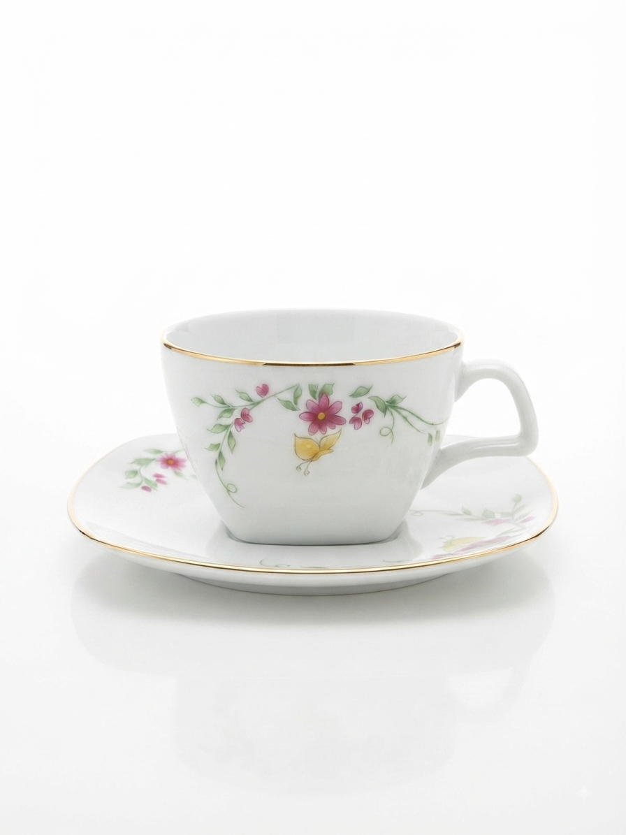 Dankotuwa | Yellow Butterfly 12 Pcs Tea Set