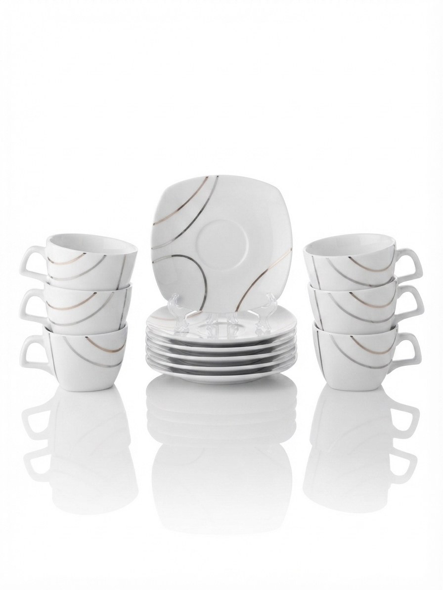 Dankotuwa | 007 Gold Platinum 12 Pcs Tea Set