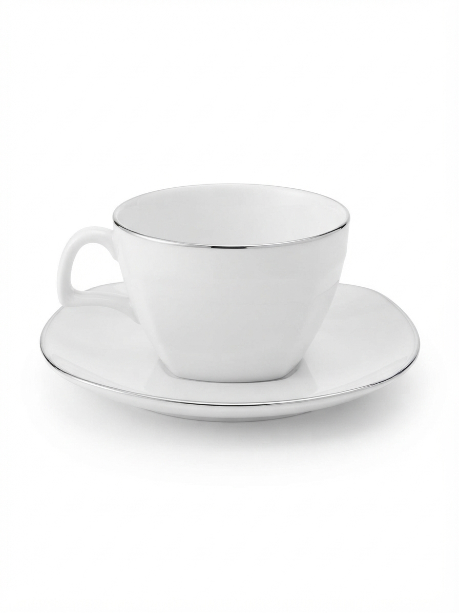 Dankotuwa | Cherry Platinum Square 12 Pcs Tea Set (NBC)