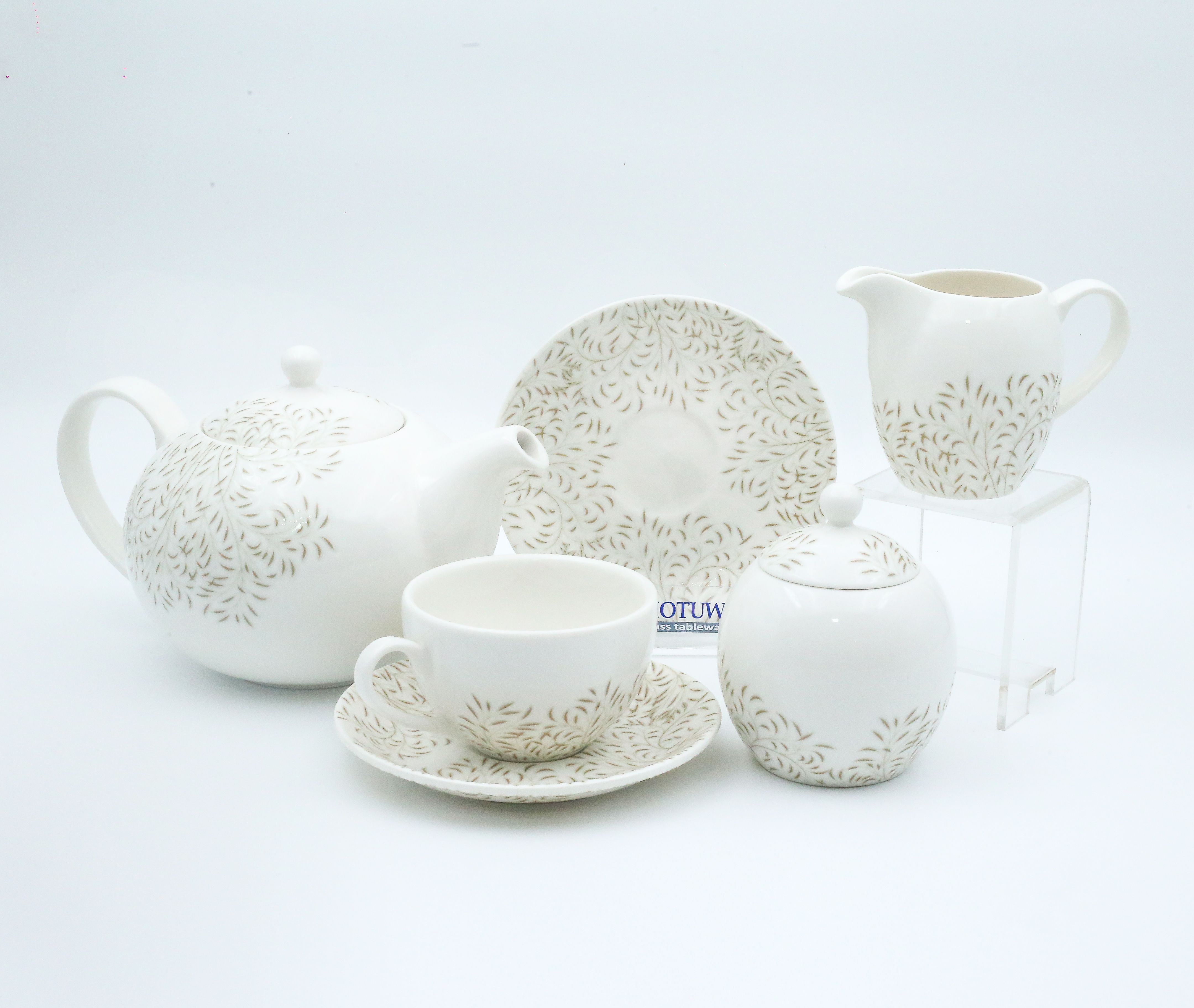 Dankotuwa | Green Leaf 17 Pieces Tea Set