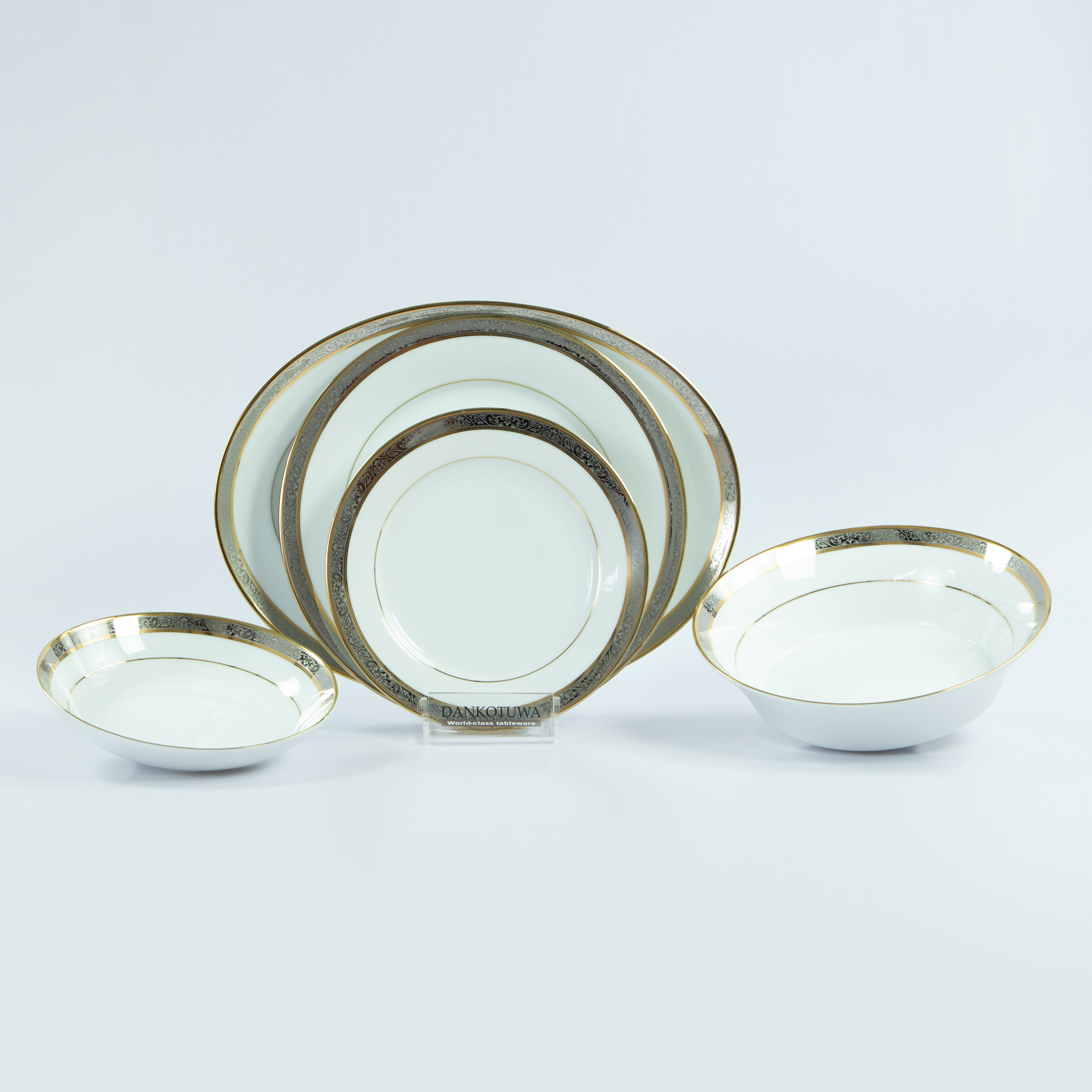 Dankotuwa | Golden Platinum 21 Pieces Dinner Set