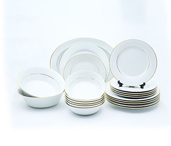 Dankotuwa | Gold Line 21 Pieces Dinner Set