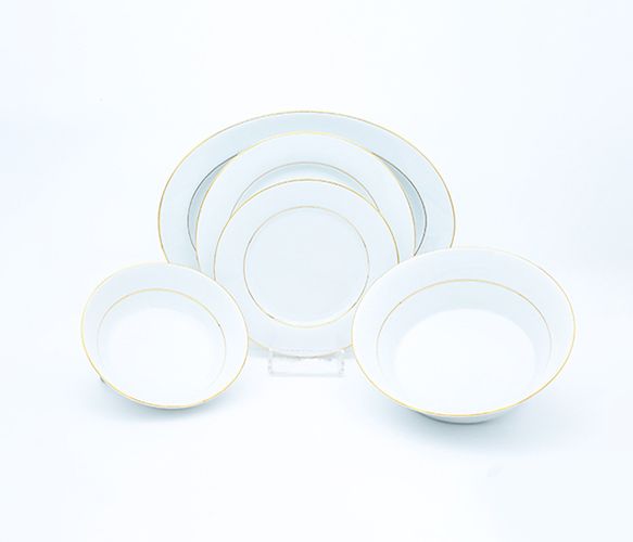 Dankotuwa | Gold Line 21 Pieces Dinner Set