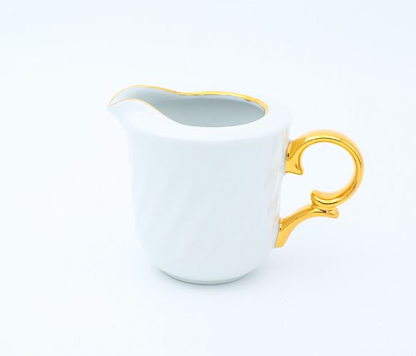 Dankotuwa | White with Gold Handle 17 Pieces Tea Set